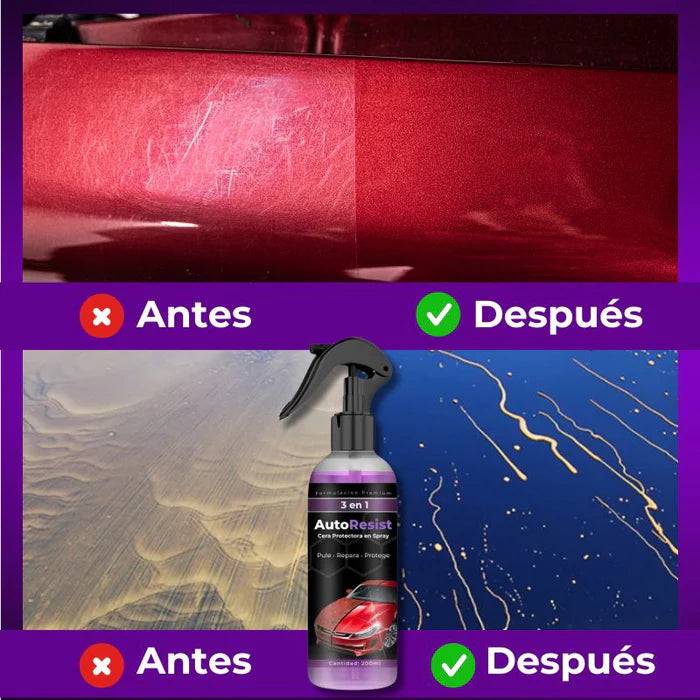 AUTORESIST-CERA BLINDAJE SPRAY 3 EN 1 + participación por SOAT GRATIS🎁
