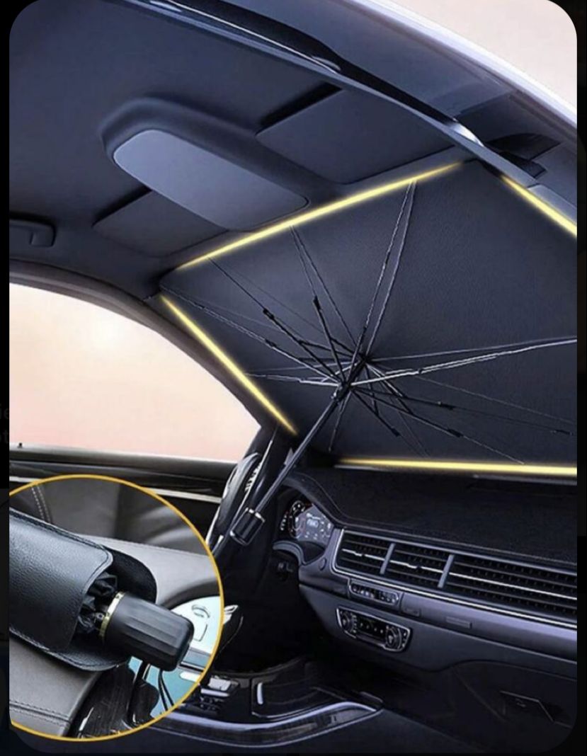 Brellashade: Parasol Frontal Para Carro